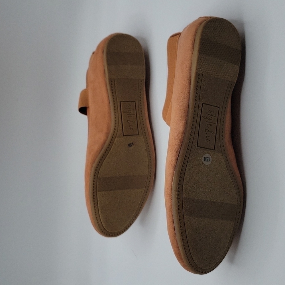 Style & Company BEAAF Ballet Flats crisscross Ankle Strap Shoes Spice 6.5 - Picture 7 of 10